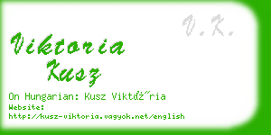 viktoria kusz business card